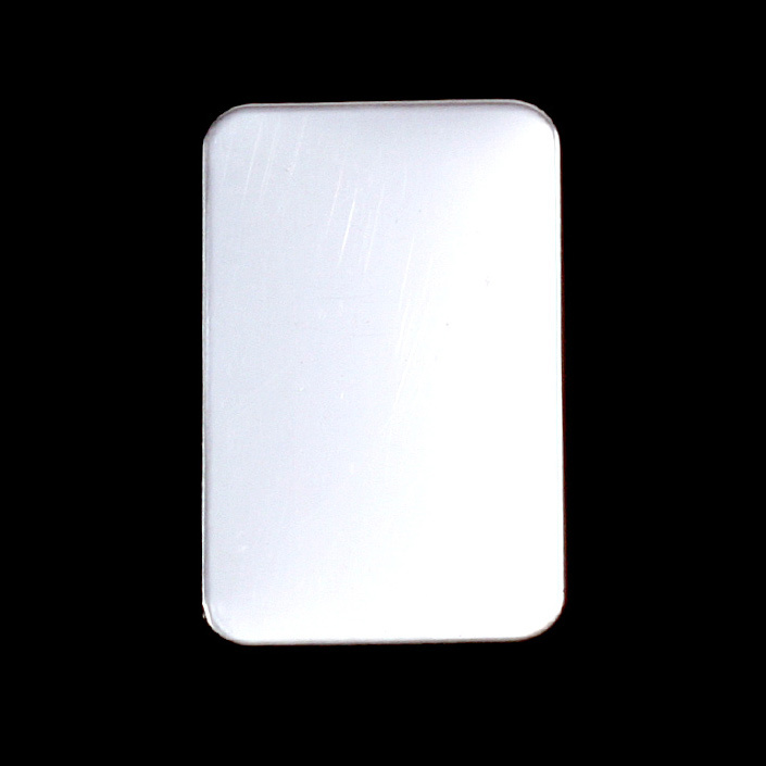 Metal Stamping Blanks Sterling Silver Rectangle, 22mm (.87") x 14mm (.55"), 24g